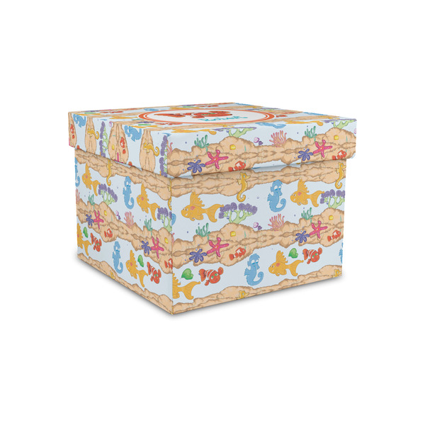 Custom Under the Sea Gift Box with Lid - Canvas Wrapped - Small (Personalized)