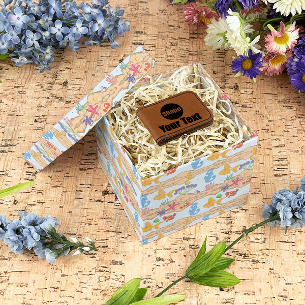 Under the Sea Gift Boxes with Lid - Canvas Wrapped - Small - In Context