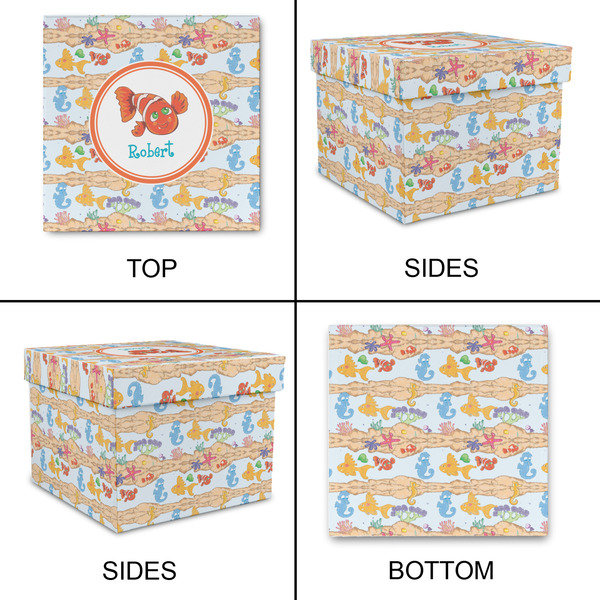 Under the Sea Gift Boxes with Lid - Canvas Wrapped - X-Large - Approval