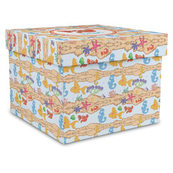 Under the Sea Gift Box with Lid - Canvas Wrapped - X-Large (Personalized)