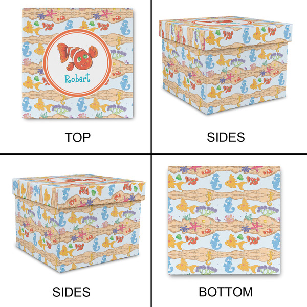 Under the Sea Gift Boxes with Lid - Canvas Wrapped - XX-Large - Approval