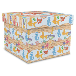 Under the Sea Gift Box with Lid - Canvas Wrapped - XX-Large (Personalized)