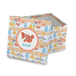 Under the Sea Gift Box with Lid - Canvas Wrapped (Personalized)