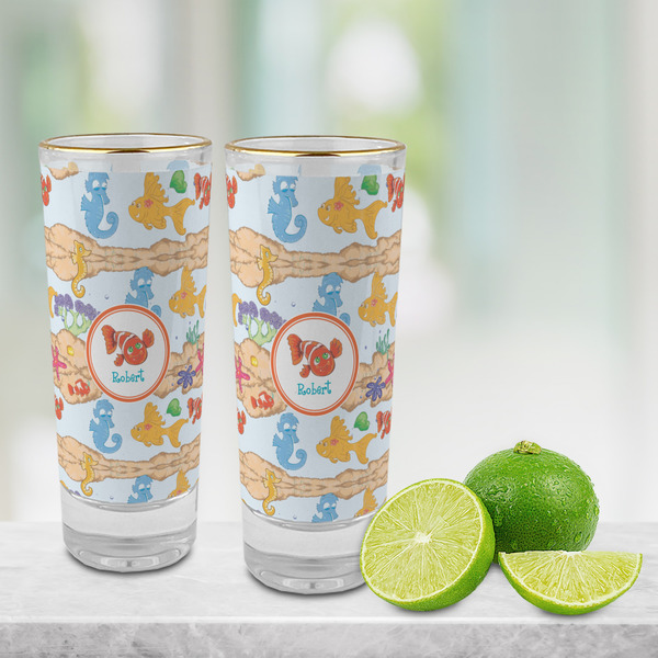 Under the Sea Glass Shot Glass - 2 oz - LIFESTYLE