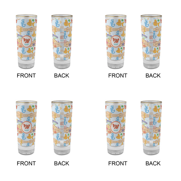 Under the Sea Glass Shot Glass - 2 oz - Set of 4 - APPROVAL