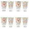 Under the Sea Glass Shot Glass - with gold rim - Set of 4 - APPROVAL