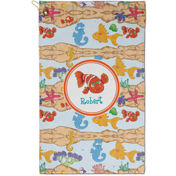Under the Sea Golf Towel - Poly-Cotton Blend - Small w/ Name or Text
