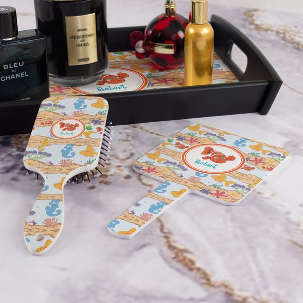 Under the Sea Hair Brush and Hand Mirror - Bathroom Scene