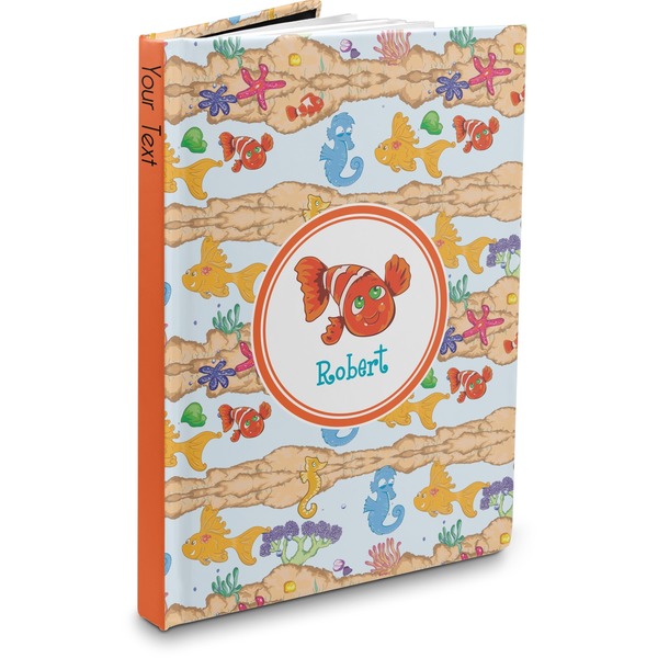 Custom Under the Sea Hardbound Journal - 7.25" x 10" (Personalized)