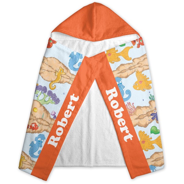 Under the Sea Hooded Towel - Folded
