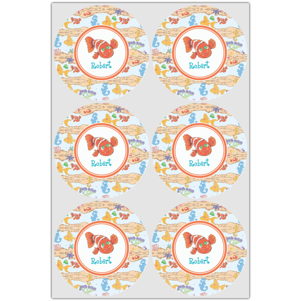 Under the Sea Icing Circle - Large - Set of 6