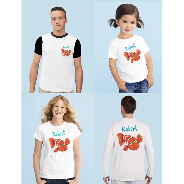Under the Sea Iron-On Sizing on Shirts