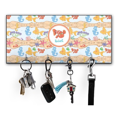 Under the Sea Key Hanger w/ 4 Hooks w/ Graphics and Text