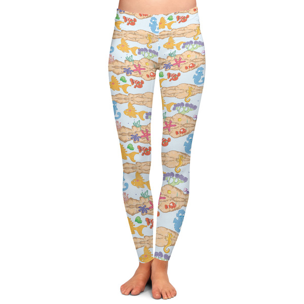 Custom Under the Sea Ladies Leggings - Extra Large