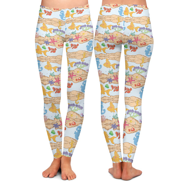 Under the Sea Ladies Leggings - Front and Back