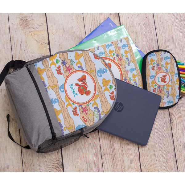 Under the Sea Large Backpack - Gray - With Stuff