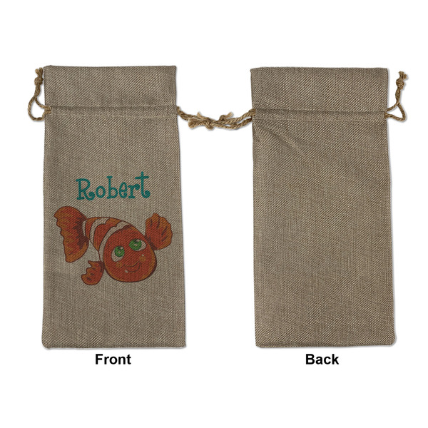 Under the Sea Large Burlap Gift Bags - Front Approval