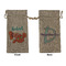 Under the Sea Large Burlap Gift Bag - Front & Back (Personalized)