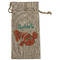 Under the Sea Large Burlap Gift Bag - Front (Personalized)