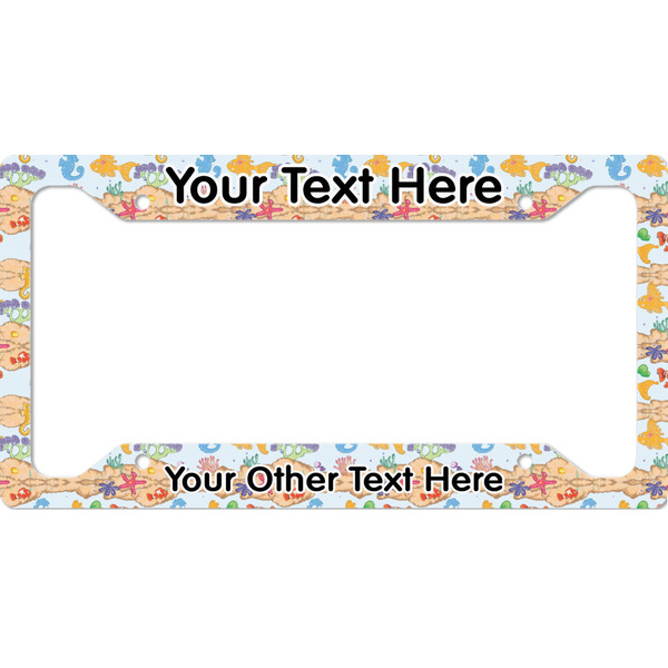 Custom Under the Sea License Plate Frame - Style A (Personalized)