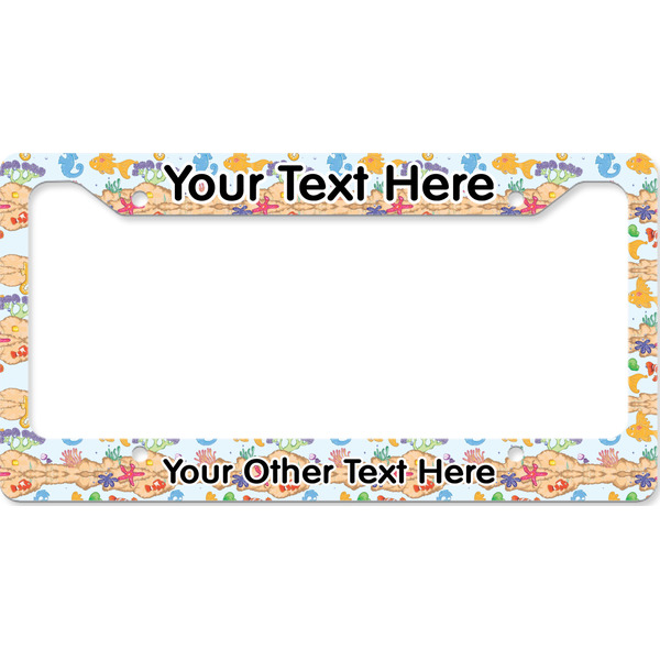 Custom Under the Sea License Plate Frame - Style B (Personalized)