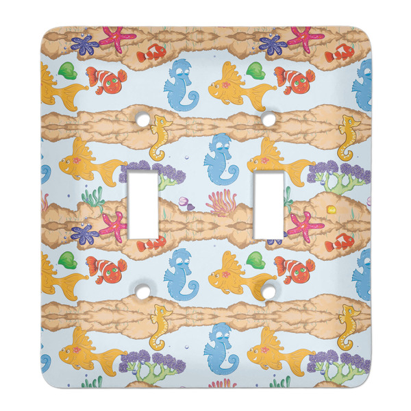 Custom Under the Sea Light Switch Cover (2 Toggle Plate)