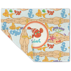 Under the Sea Double-Sided Linen Placemat - Single w/ Name or Text