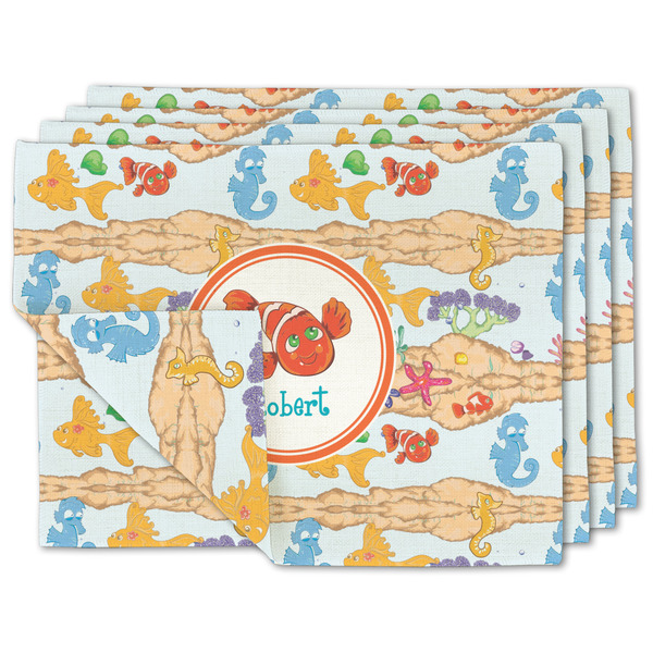 Custom Under the Sea Linen Placemat w/ Name or Text