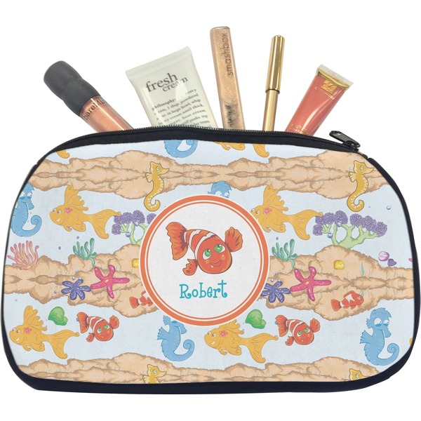Custom Under the Sea Makeup / Cosmetic Bag - Medium (Personalized)