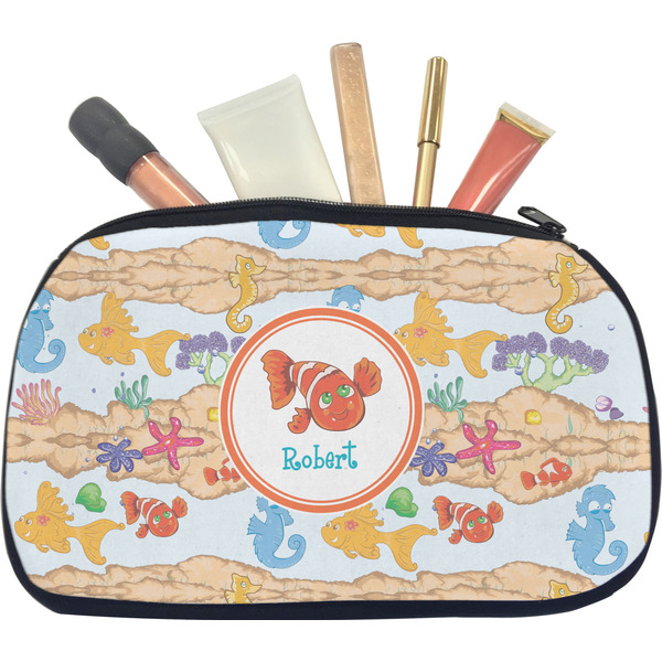 Custom Under the Sea Makeup / Cosmetic Bag - Medium (Personalized)