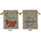 Under the Sea Medium Burlap Gift Bag - Front & Back (Personalized)