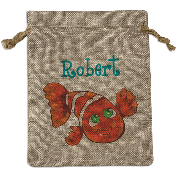 Custom Under the Sea Burlap Gift Bag (Personalized)