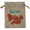 Under the Sea Medium Burlap Gift Bag - Front (Personalized)