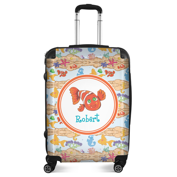 Custom Under the Sea Suitcase - 24" Medium - Checked (Personalized)