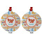Under the Sea Metal Ball Ornament - Front and Back