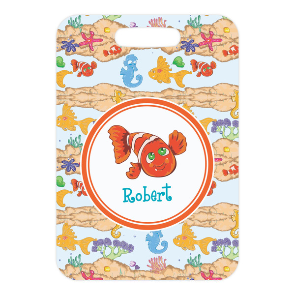 Under the Sea Metal Luggage Tag - Front Without Strap