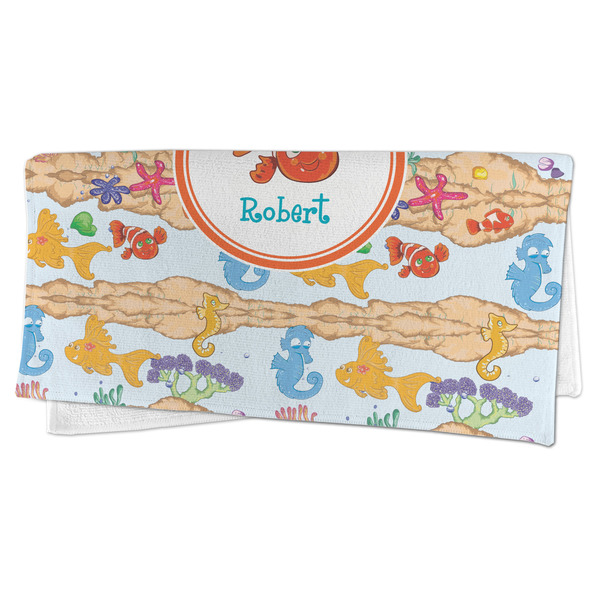 Under the Sea Microfiber Dish Rag - FOLDED (half)