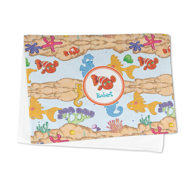 Under the Sea Microfiber Dish Towel - FOLDED HALF