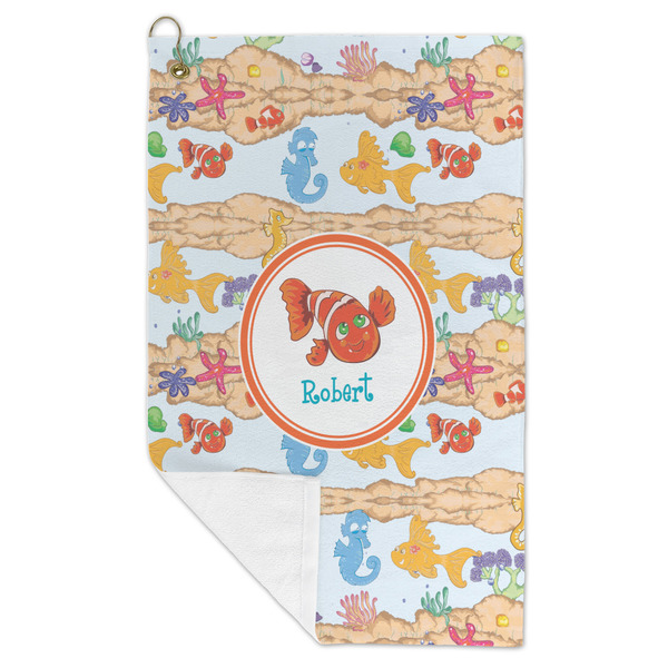 Under the Sea Microfiber Golf Towels - FOLD