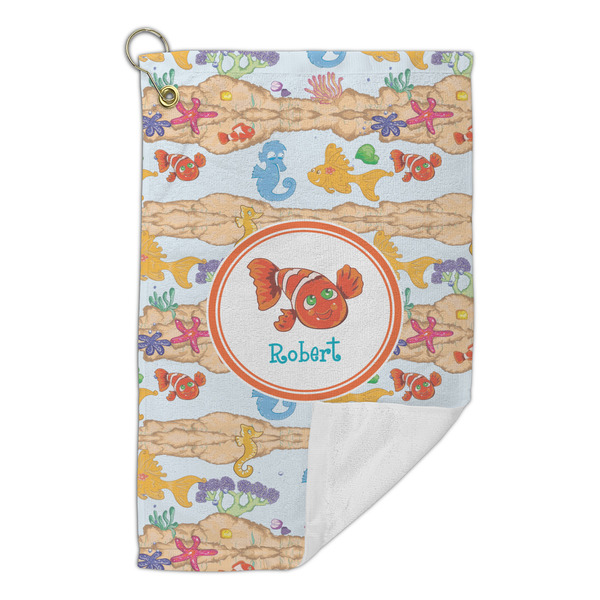 Under the Sea Microfiber Golf Towels Small - FRONT FOLDED