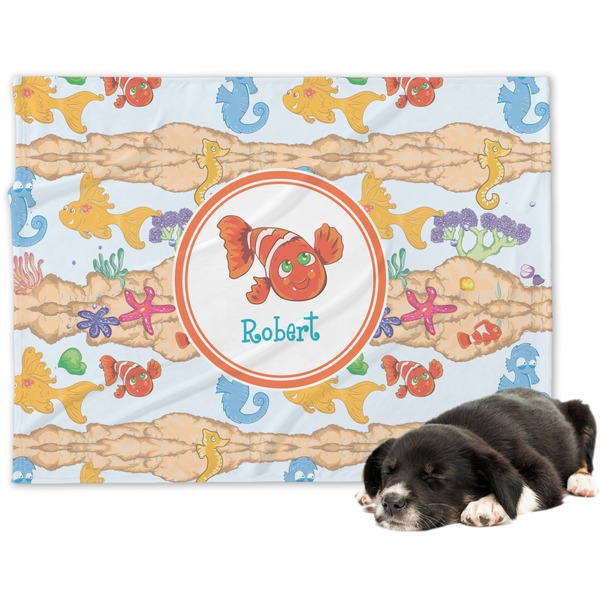 Custom Under the Sea Dog Blanket - Regular (Personalized)