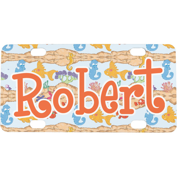 Custom Under the Sea Mini / Bicycle License Plate (4 Holes) (Personalized)
