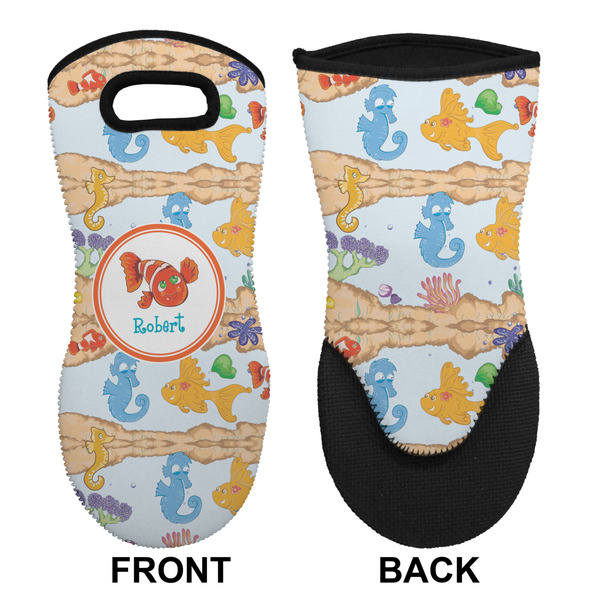 Under the Sea Neoprene Oven Mitt (Front & Back)