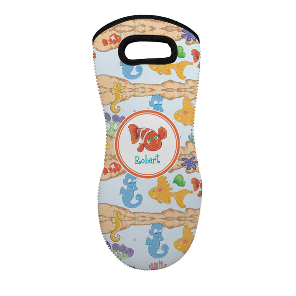 Custom Under the Sea Neoprene Oven Mitt w/ Name or Text