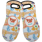 Under the Sea Neoprene Oven Mitts - Set of 2 w/ Name or Text