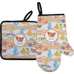 Under the Sea Oven Mitt & Pot Holder Set w/ Name or Text