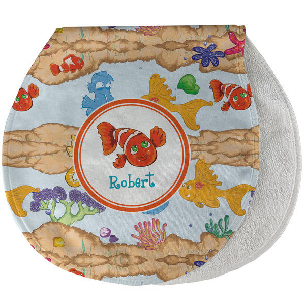 Under the Sea New Baby Burp Folded
