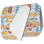 Under the Sea Dining Table Mat - Octagon - Set of 4 (Single-Sided) w/ Name or Text