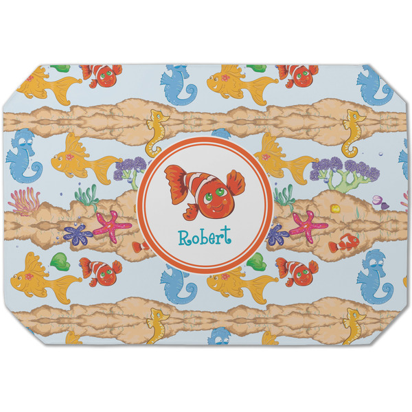 Custom Under the Sea Dining Table Mat - Octagon (Single-Sided) w/ Name or Text