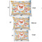 Under the Sea Outdoor Dog Beds - SIZE CHART